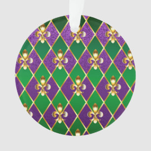 Jewellery Background Mardi Gras Ornament