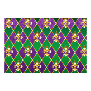 Jewellery Background Mardi Gras Photo Print
