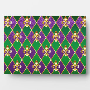 Jewellery Background Mardi Gras Plaque