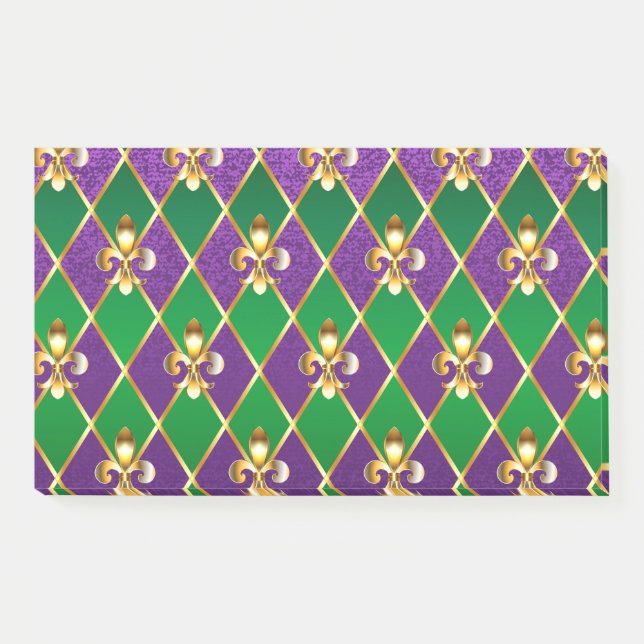 Jewellery Background Mardi Gras Post-it Notes (Front)