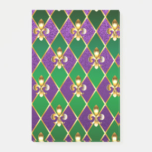 Jewellery Background Mardi Gras Post-it Notes