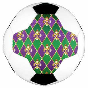 Jewellery Background Mardi Gras Soccer Ball
