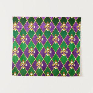 Jewellery Background Mardi Gras Tapestry