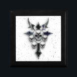 Jewellery Box/Skulls Gift Box<br><div class="desc">Jewellery Box with Skulls,  dagger and stars</div>