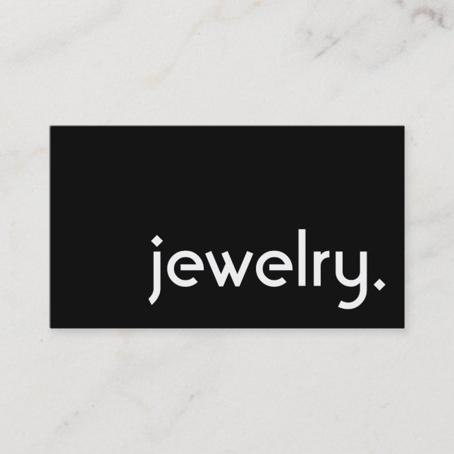 jewellery. business card (Front)