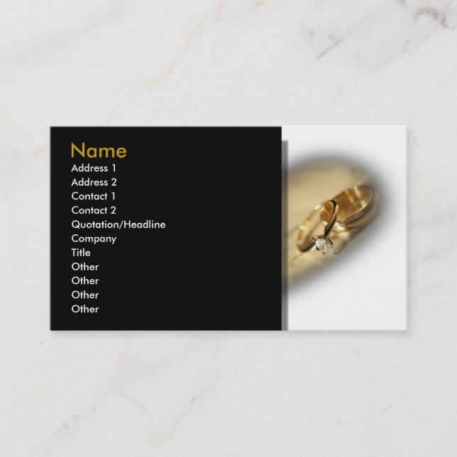 Jewellery Business Card (Front)