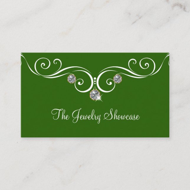 Jewellery Business Card Design (Front)