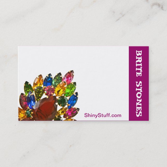 Jewellery Business Card Rhinestones (Front)