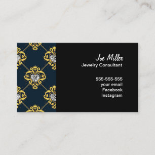 Jewellery Consultant business card- Diamonds Business Card