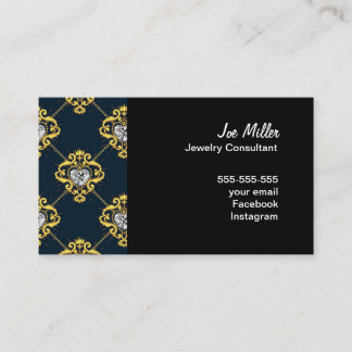 Jewellery Consultant business card- Diamonds Card