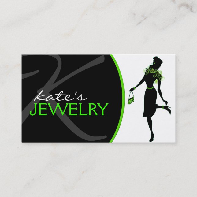 Jewellery Designer Business Card (Front)