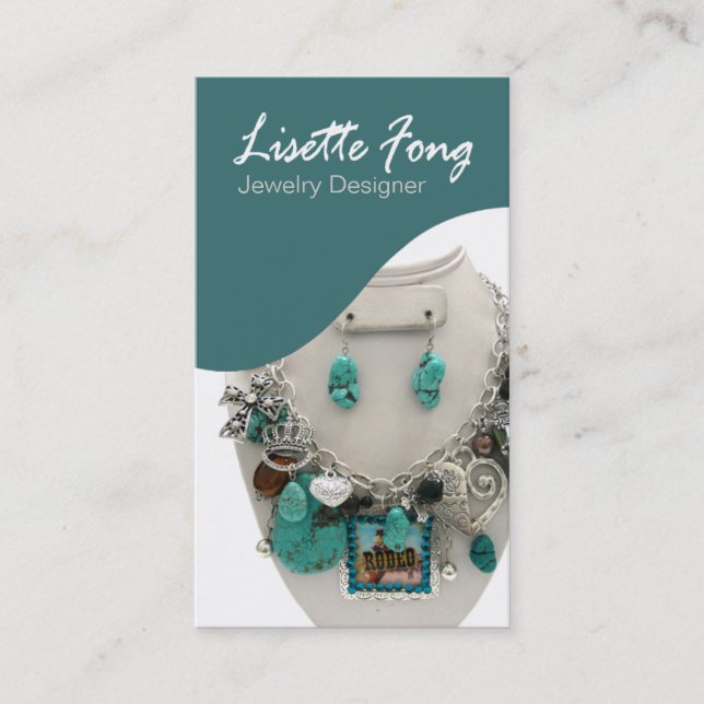 Jewellery Designer Custom Jeweller Business Card (Front)