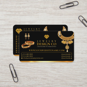 Jewellery Designer, Jewellery Shop, Design Lab, Go Business Card