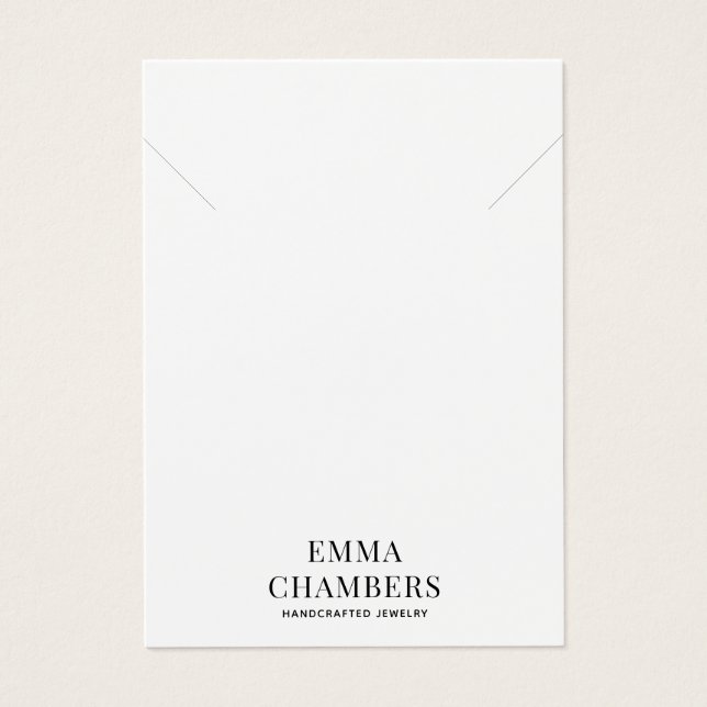 Jewellery Designer Necklace Bracelet Business Card (Front)