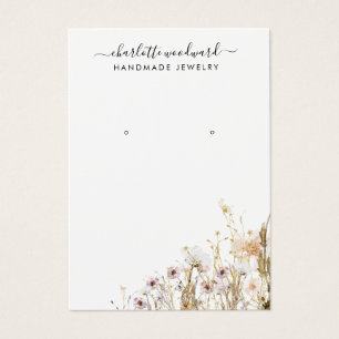 Jewellery Designer Pink Gold Glitter Wildflowers