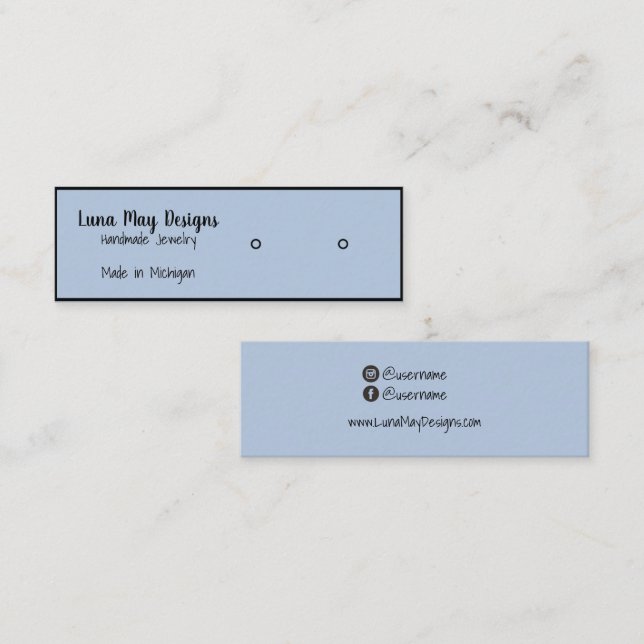 Jewellery Display Business Card Template  (Front/Back)