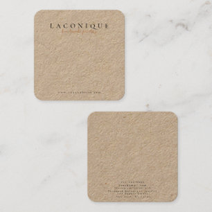 Jewellery Display   Jewellery Earring   Kraft Square Business Card