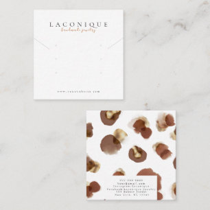 Jewellery Display   Jewellery Earring   Leopard Square Business Card