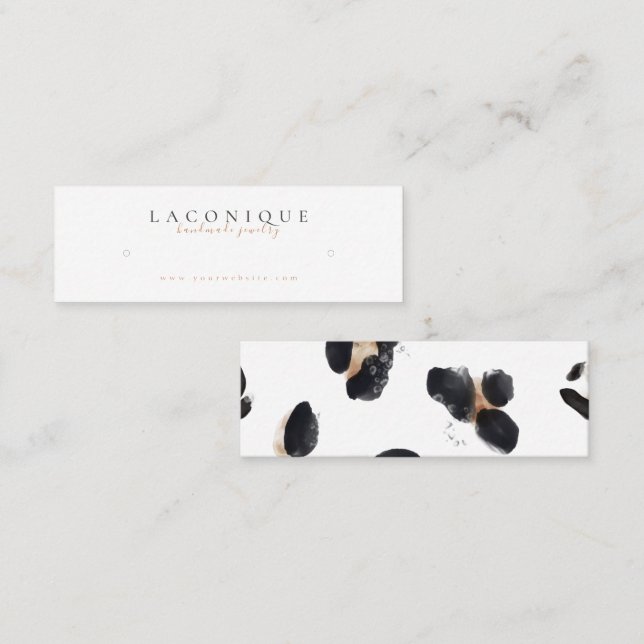 Jewellery Display | Leopard | Watercolor Mini Business Card (Front/Back)