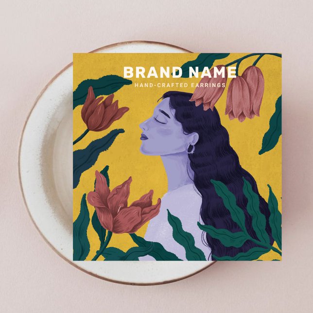 Jewellery Earrings Holder Botanical Flowers Women  (Creator Uploaded)