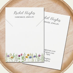Jewellery Floral Necklace Display Card