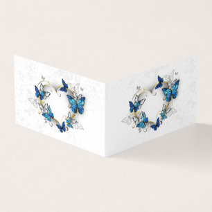 Jewellery Heart with Butterflies Morpho