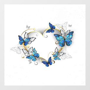 Jewellery Heart with Butterflies Morpho