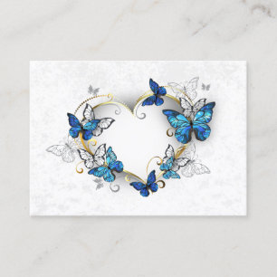 Jewellery Heart with Butterflies Morpho Discount Card