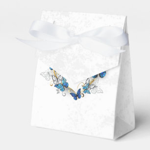 Jewellery Heart with Butterflies Morpho Favour Box