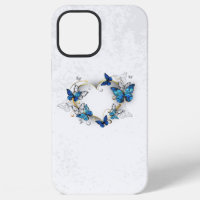 Jewellery Heart with Butterflies Morpho