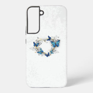 Jewellery Heart with Butterflies Morpho Samsung Galaxy Case