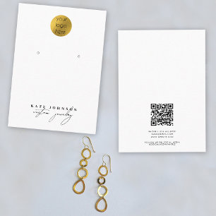 Jewellery Holder Earring Display Business Logo Business Card