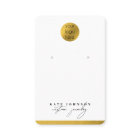 Jewellery Holder Earring Display Business Logo Gol