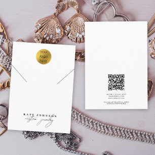 Jewellery Holder Necklace Display Business Logo Card