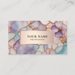 Jewellery Luxury Flowers Chic QR Code Business Card
