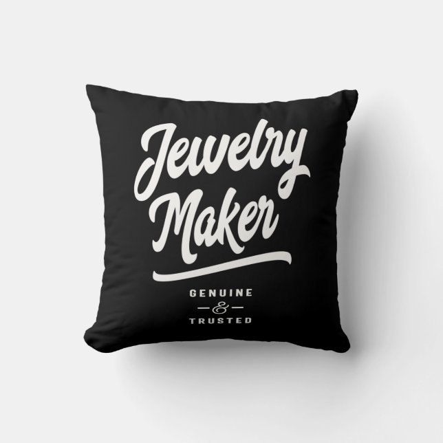 Jewellery Maker Job Title Gift Cushion (Front)