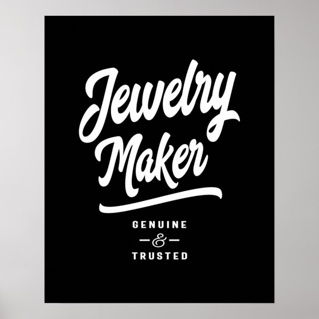Jewellery Maker Job Title Gift Poster (Front)