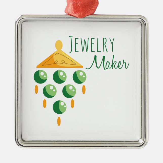 Jewellery Maker Metal Tree Decoration (Front)