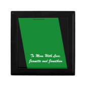 Jewellery or Keepsake Box, Mother's Day, Green Gift Box (Front)