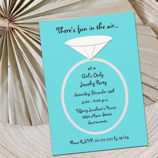 Jewellery Party Invitation Template (Creator Uploaded)
