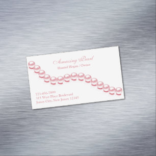 Jewellery Pearl Magnetic Business Card