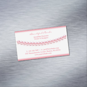 Jewellery Pearl Magnetic Business Card