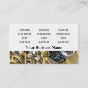 Jewellery  photo logo template business card