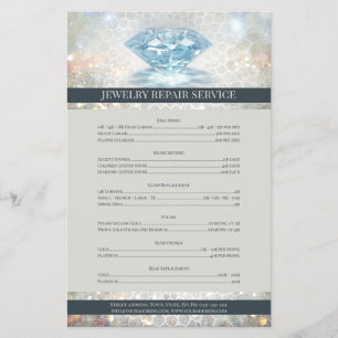 Jewellery Repair Price List Sparkling Diamond Flye Flyer