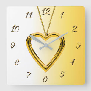 Jewellery Square Wall Clock