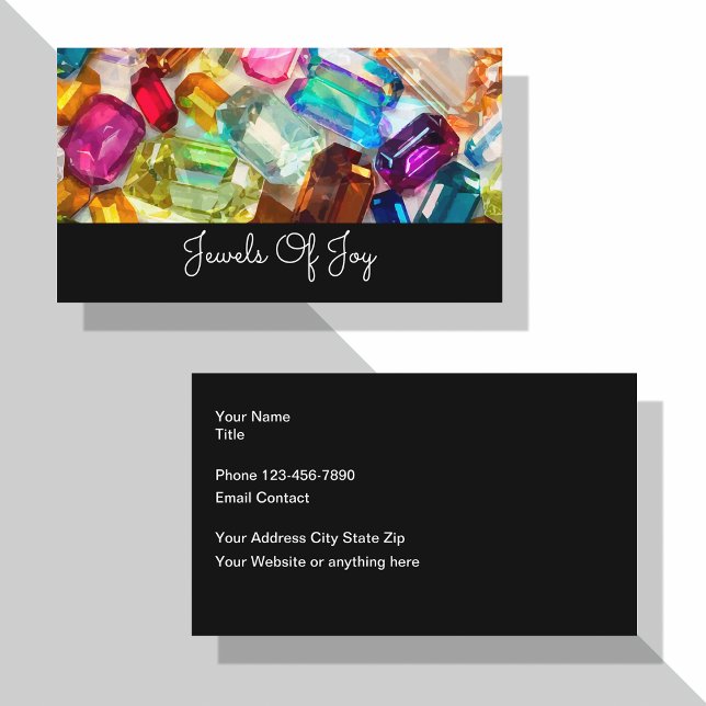 Jewellery Theme Business Card Design (Creator Uploaded)