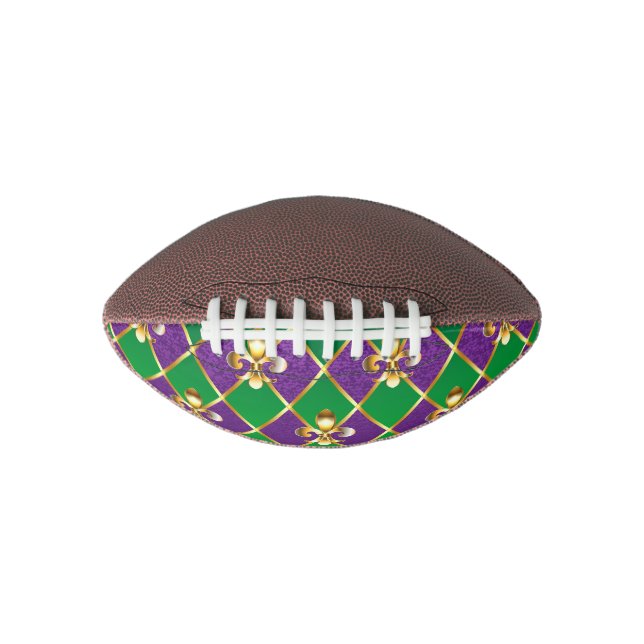 Jewelry Background Mardi Gras Football (Front)