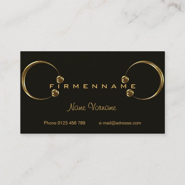 jewelry business card (Front)