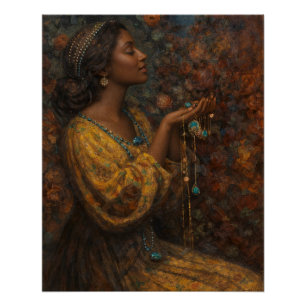 Jewels by Mostyn With Black Woman Poster