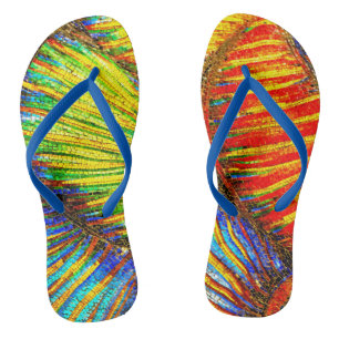 Jewels of a Mermaids Tail on Jandals
